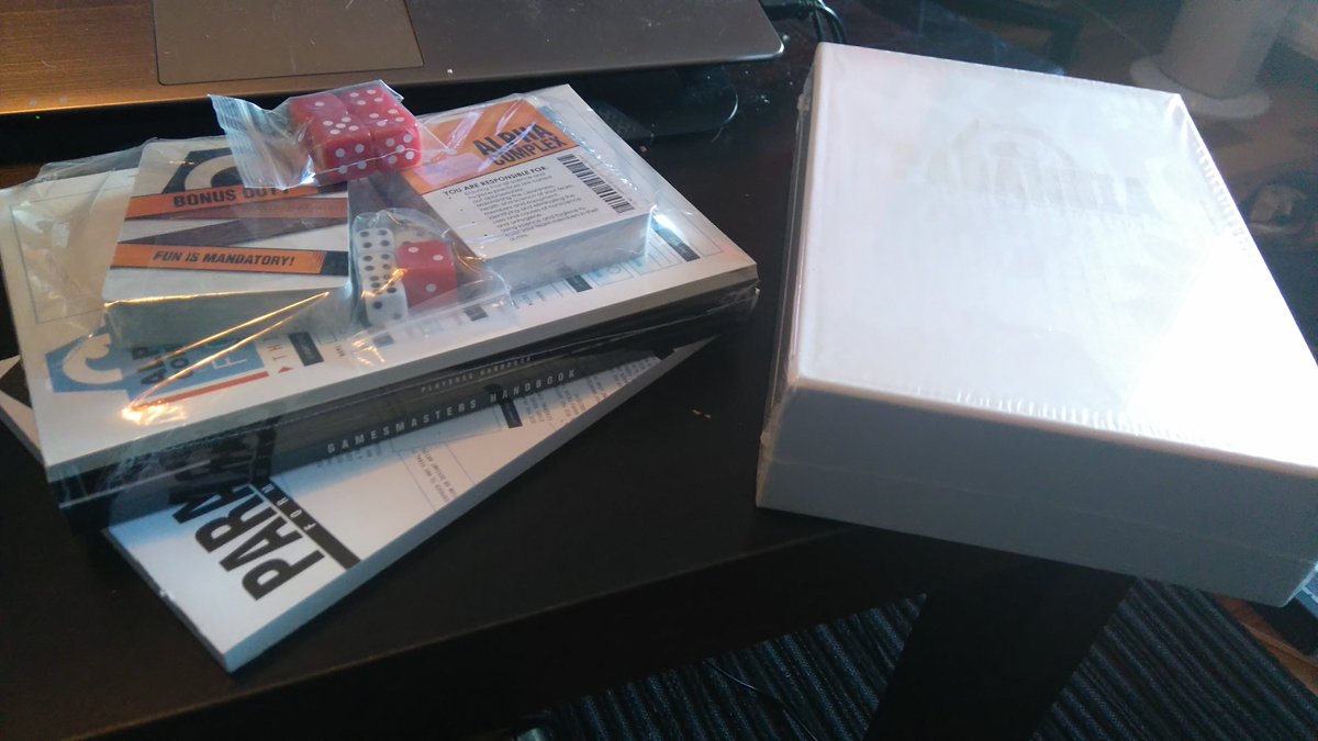 TheN3Rk's tweet photo. Paranoia Get! @MongoosePub
#Ultraviolet #RPG #Paranoia
#HelloCitizen
#HappynessIndexRising
#DoYouHaveClearenceToDoThat
#FriendComputerHelps https://t.co/9vssOD5Th2