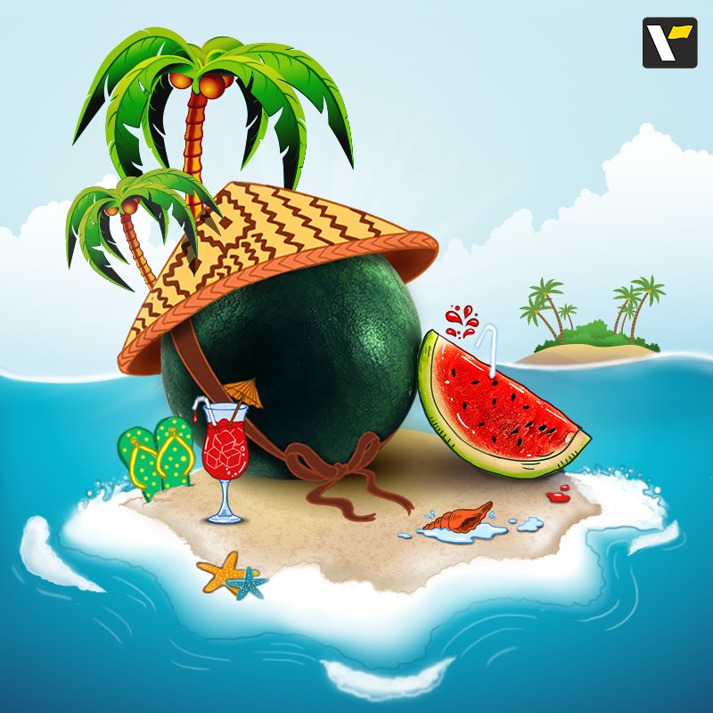 Veena_World's tweet photo. #ExoticFood: #DensukeWatermelon is a rarely grown fruit on the #Japanese #island of #Hokkaido and is sold for $6,000+. #VeenaWorld https://t.co/jIutuFcS9p