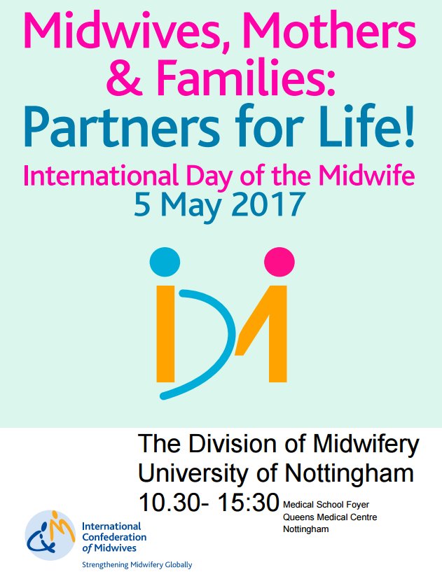 UoN_Midwifery's tweet photo. International Day of the Midwife. Let’s unite to
ensure midwifery workforce is supported by quality education @UoN_Midwifery #IDM2017 https://t.co/OhZAOVoGkt