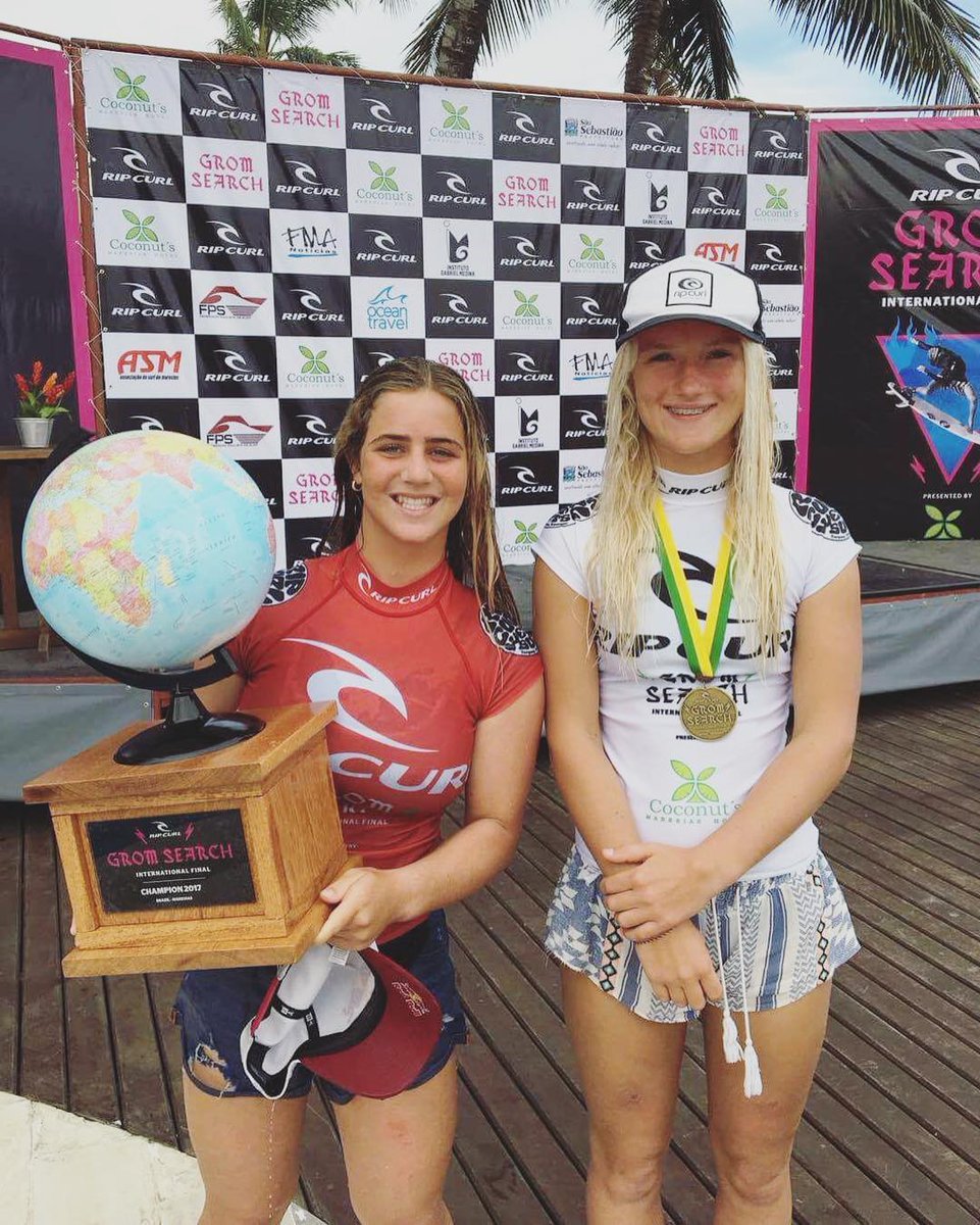Soul_Surfer66's tweet image. Happy #Friday Congrats to @Caroline_Markss (USA) 1st place &amp;amp; runner up @ellieturnersurfer (UK) @ripcurl #Gromsearch #Brazil #Surf #surflife