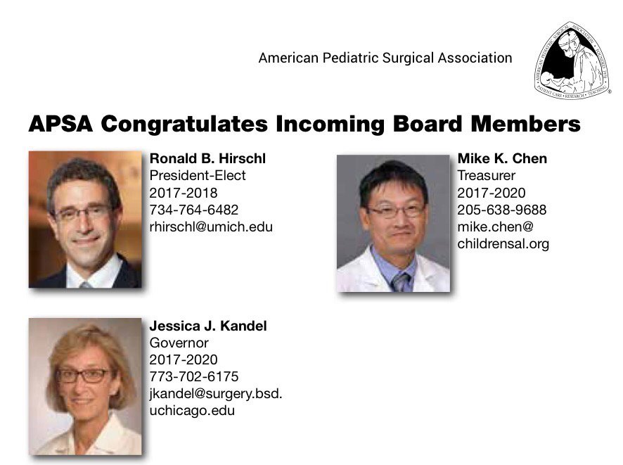 Congratulations <a href="/Ronstoppable/">Ronald Hirschl</a>, Drs Kandel and Chen! #eAPSA2017