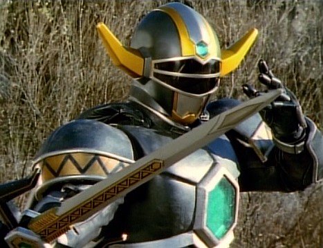 星獣戦隊ギンガマン」黒騎士ヒュウガ。当初はブルブラックがその身を