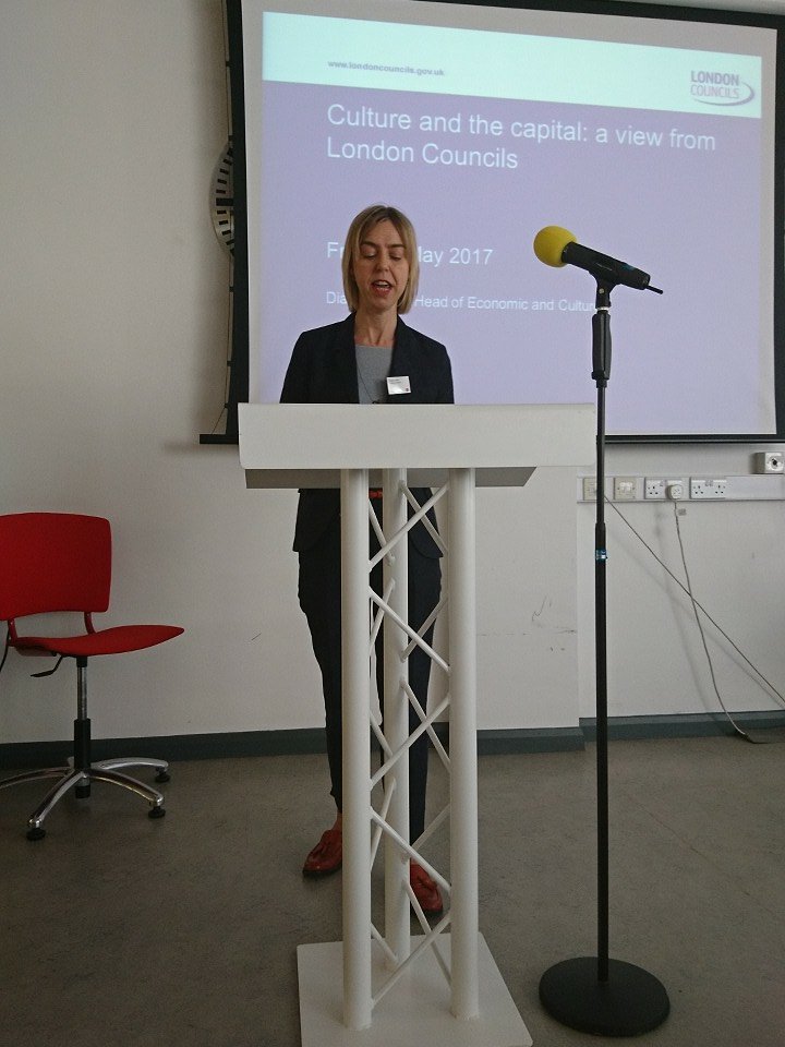 madfamily75's tweet image. #StrongandSafe @LondonMusDev @UkNatArchives keynote from Dianna Neil, London Councils Economy, Culture and Tourism