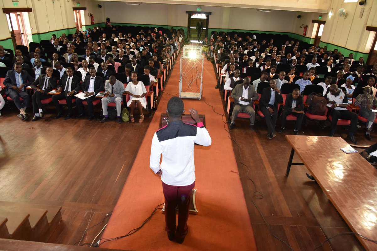 OwinoLule's tweet photo. happening now Students' Leadership Conference #SecureMyCampus
Deputy National Coordinator @NCPF_Official Mauso Brian addressing the audience https://t.co/YhbGgNZL3X
