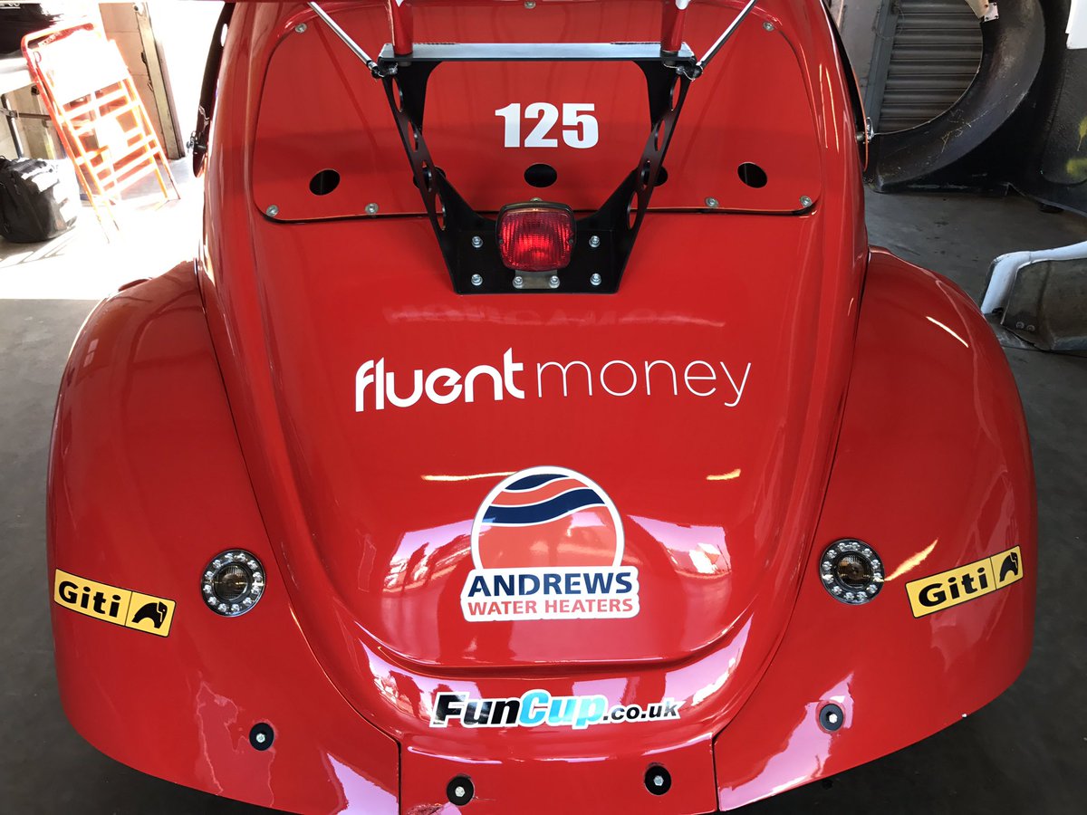 timwheeldonFM's tweet image. Car 125 all stickered up and ready for testing at Oulton Park ahead of tomorrow's race @FluentMoney @FluentLoans