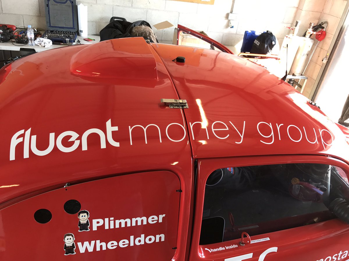 timwheeldonFM's tweet image. Car 125 all stickered up and ready for testing at Oulton Park ahead of tomorrow's race @FluentMoney @FluentLoans