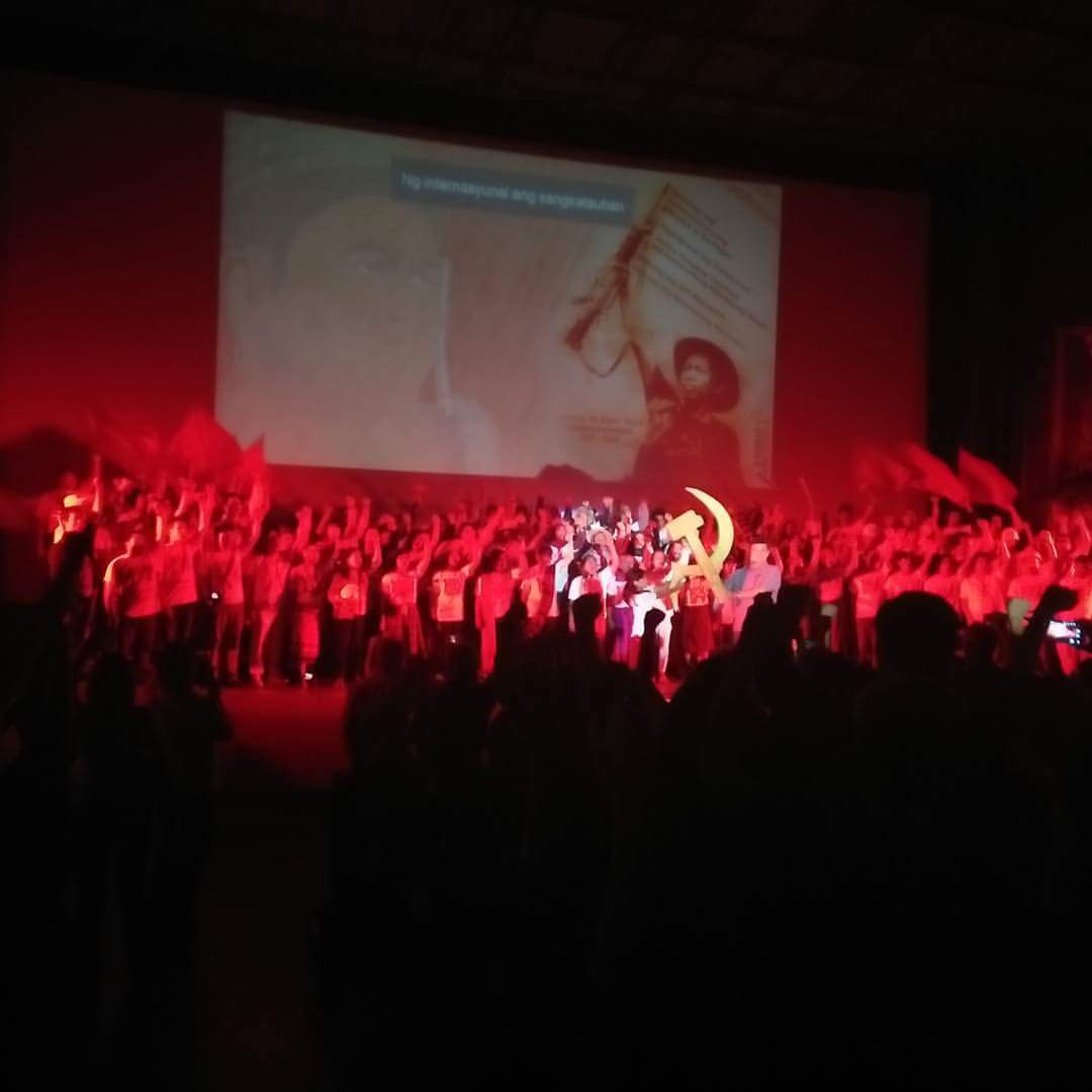 venzie's tweet photo. LOOK: October Revolution Centennial celebration launch today, UP Diliman

#OctoberRev100 https://t.co/WQcbFsRvlv