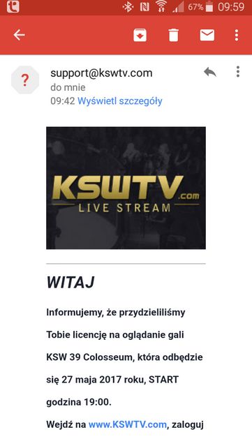 PiotrMiesnik's tweet photo. OK, @KSW_MMA dotrzymało słowa: za tnącą się niemiłosiernie w necie #KSW37 (oczywiście w PPV), udostępni za darmo #KSW39 #KSWColosseum 👊📺💻🤣 https://t.co/ecQc3XvYib