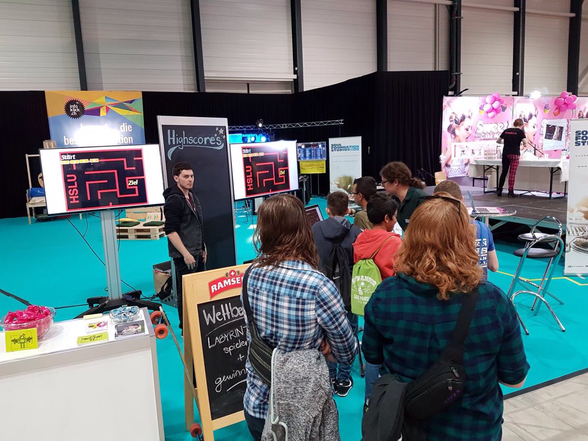 Programmieren lernen an der #luga17? Check! Unser Departement Informatik zeigt euch wie's geht! Kommt in Halle 2.