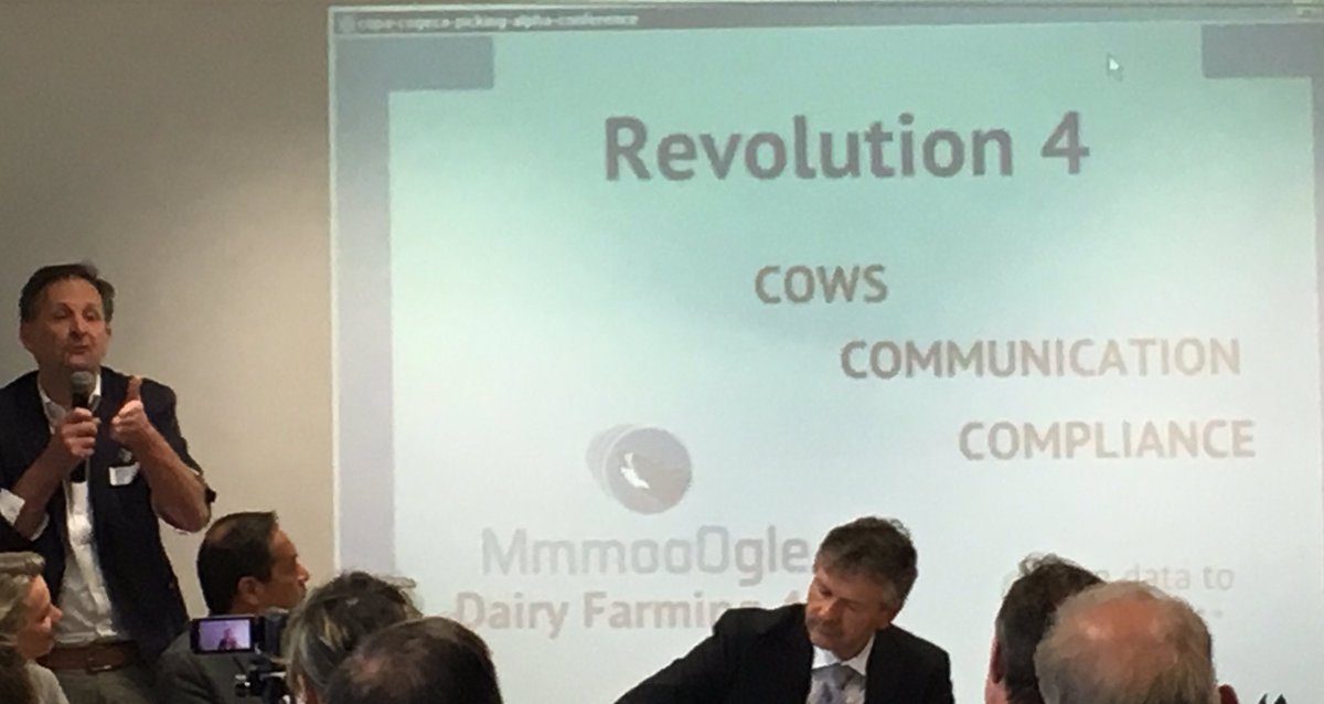 A great presentation by Bonny van Ranst <a href="/MmmooOgle/">MmmooOgle</a> <a href="/COPACOGECA/">COPA-COGECA</a> #smartfarming event