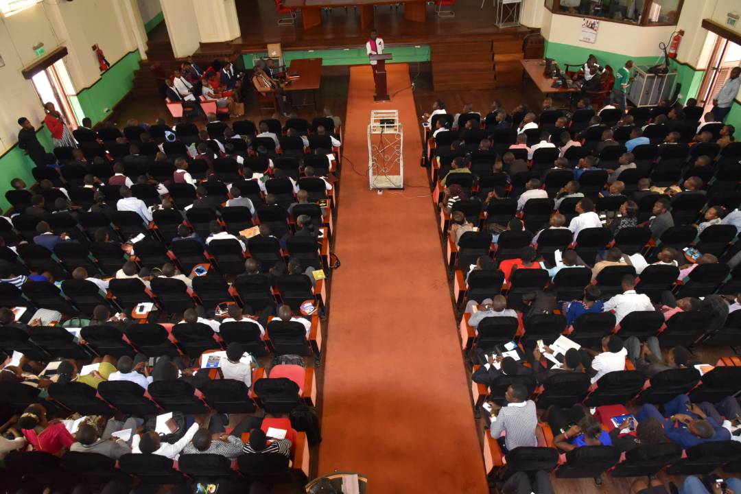 NCPF_Official's tweet photo. The #SecureMyCampus National Leadership conference of student leaders of higher institutions of learning is going on @MakerereU Main Hall https://t.co/1l6PvhHddp