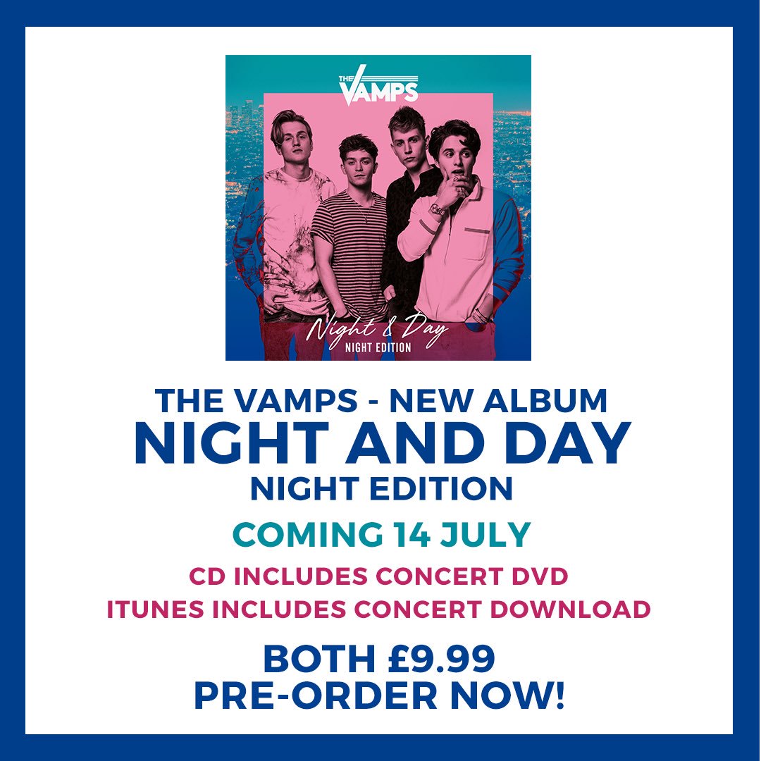 ArunaSamuels's tweet photo. Pre-order from https://t.co/KMRvDGCgg6 💃🏼💃🏼
#Night&amp;Day by #TheVampsband via @c0nvey https://t.co/pNol5AlXIP
