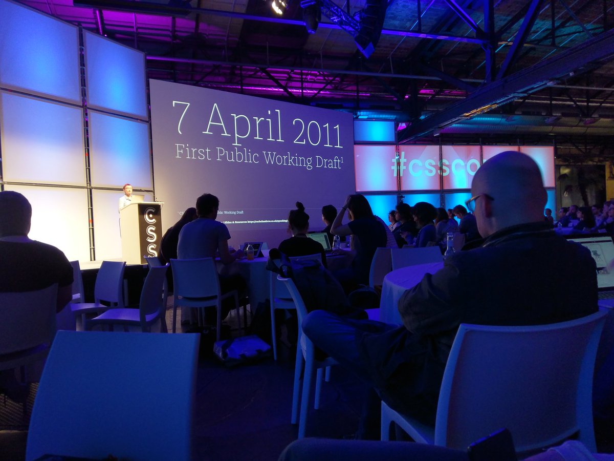 VeronikaIvhed's tweet photo. At #cssconfeu 😁 https://t.co/uIysO2RCvE
