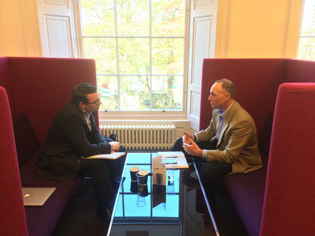 _Seler8's tweet photo. Before our #Startedin lunch we have Brian of @digitfyi interviewing @DouglasJRoth on @VentureClash and much more. https://t.co/jlopmTBLXa