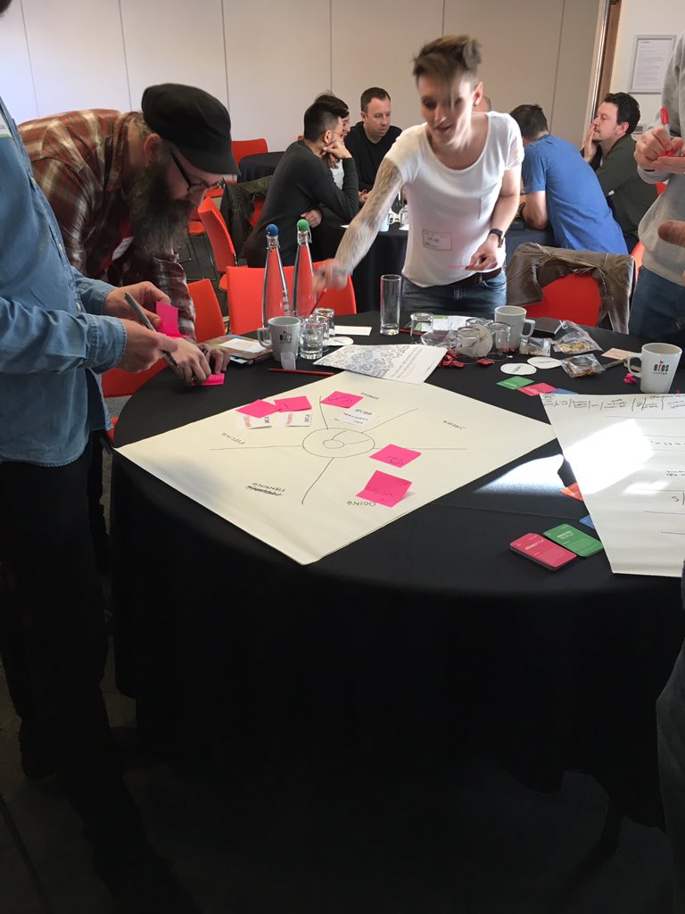 JonBywaterUX's tweet photo. Design for humanity workshop by @colinpreston #empathy #ux #uxcitymcr #codecomputerlove https://t.co/Jla3XtLbCF
