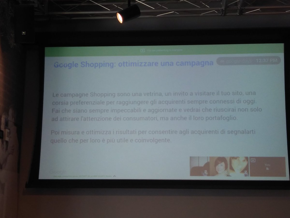 SilviaCariello's tweet photo. #GoogleDays #GoogleShopping
Le campagne shopping sono una vetrina e un invito a visitare il sito web per raggiungere gli acquirenti. https://t.co/558Btl9yKh