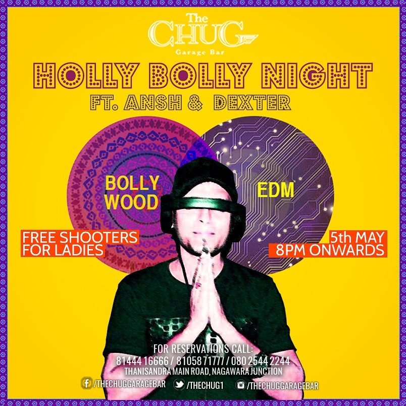 Thechug1's tweet photo. Tonight HollyBolly night || Ansh &amp; Dexter ||
Call: 8144416666/8105871777 

#Chugin #thechuggaragebar #Manyatatechpark #Bengaluru #bollywood https://t.co/s3TmIH77yw