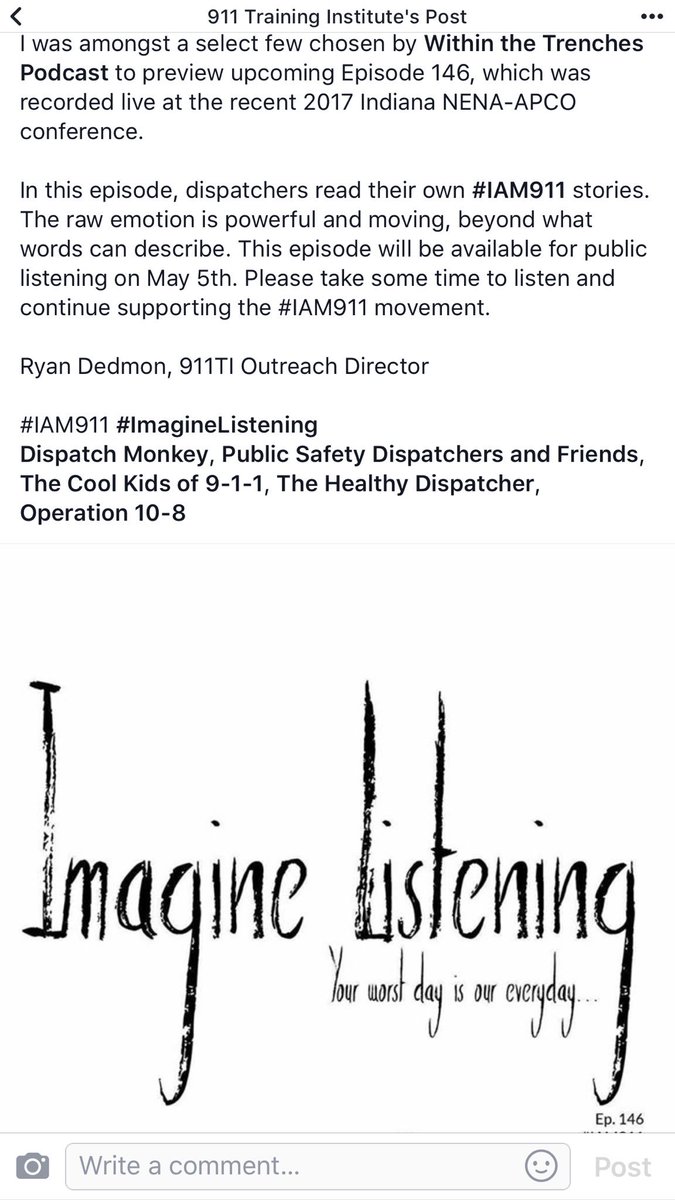 911podcast's tweet photo. Thank you for the review! Ep 146 drops in a few hours. #ImagineListening #IAM911 https://t.co/K8BISGiAch