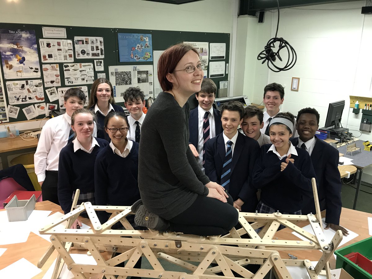 Teddiesdesign's tweet photo. Another day, another bridge!  Well done, Shell T!  It felt pretty sturdy thanks to good cross-bracing. https://t.co/KzgdJ5Y8gR