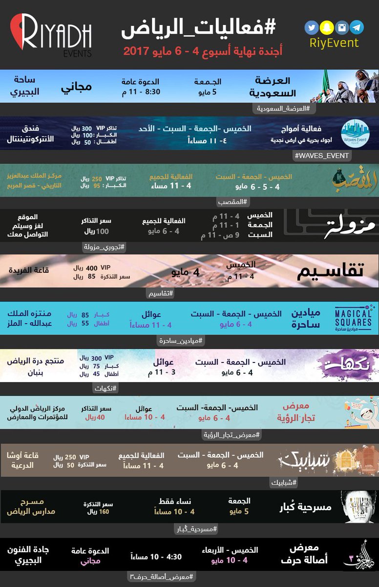 HeightsPodium's tweet photo. ويكند ⁧#فعاليات_الرياض⁩ 😍
⁧#العرضة_السعودية⁩
⁦#WavesEvent⁩
⁧#المقصّب⁩
⁧#مزولة⁩
⁧#ميادين_ساحرة⁩
⁧#شبابيك⁩ https://t.co/xgunf7uNvW