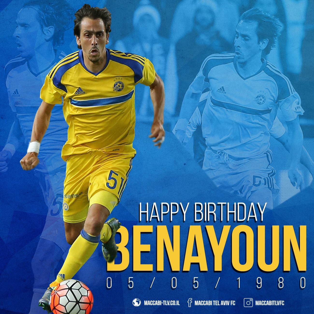 Happy Birthday Yossi Benayoun Wishing you many, many more! 