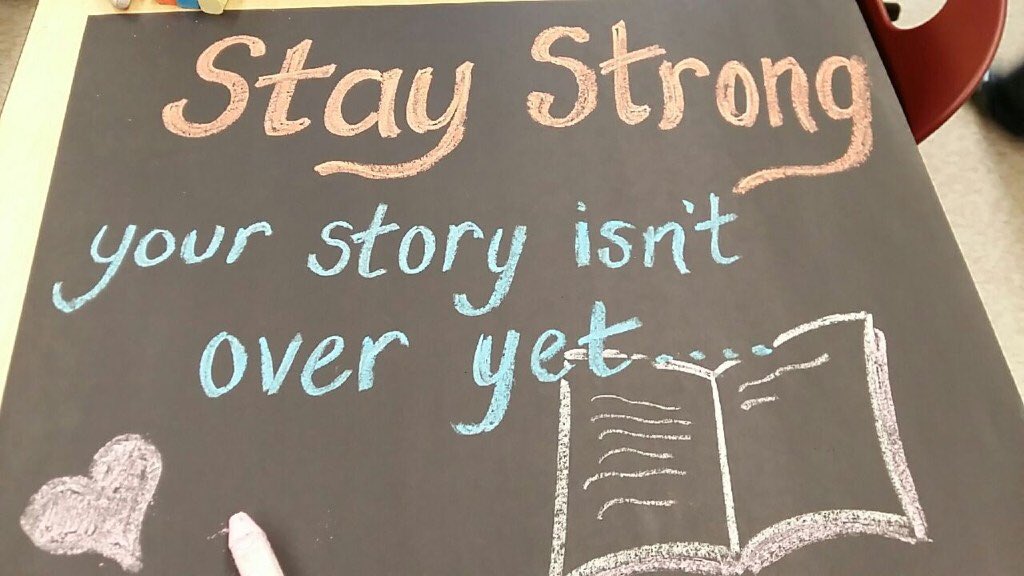 _LoudLibrary's tweet image. The rest is still unwritten! #letschalk #tollgate #mentalhealthweek2017