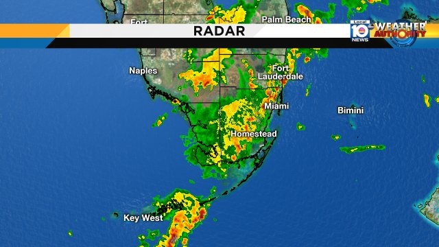 WET FRIDAY - A wet afternoon for South Florida as a cold front marches across the area. Stay dry and drive safely! https://t.co/nFLCnJJ4hb