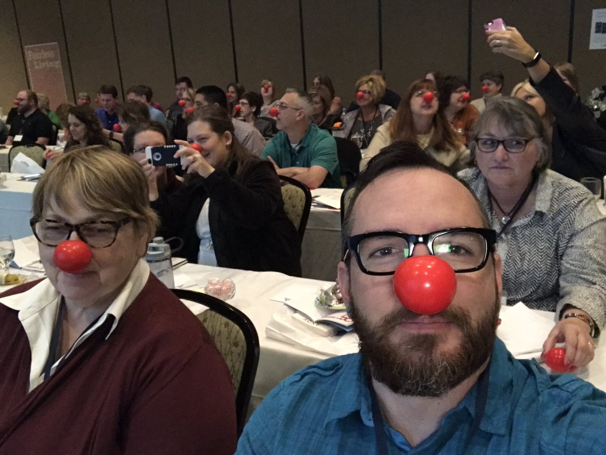 MCNCenter's tweet photo. #rednose #leadercast17 https://t.co/zHD09lHQIe