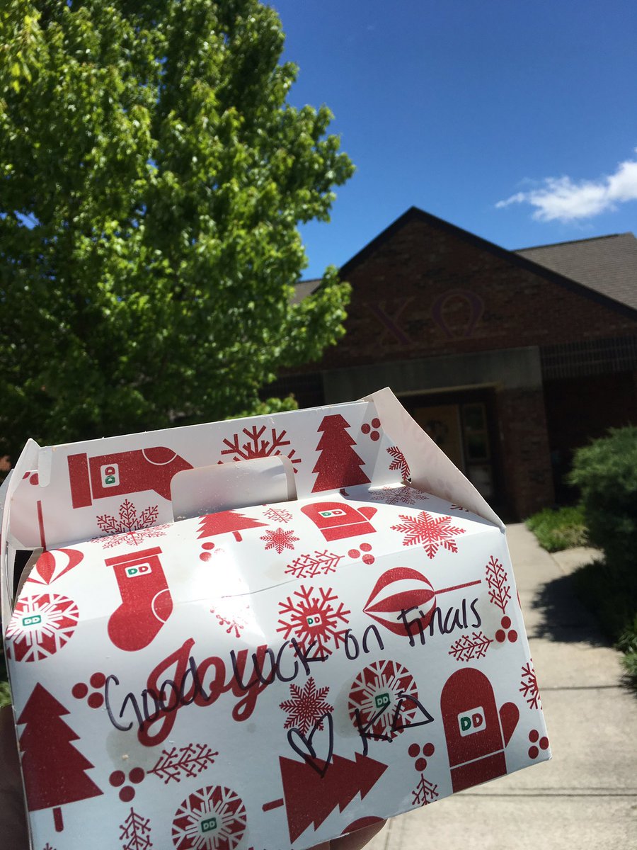 Thanks <a href="/KappaDeltaVT/">KΔ • Epsilon Pi</a> 💜 there's nothing like Dunkin to help get us through finals! Good luck on your exams ladies!