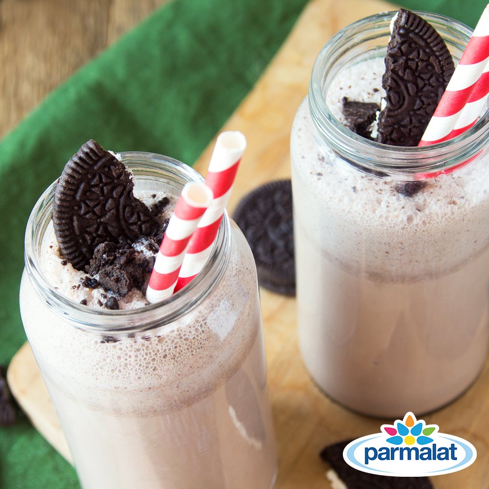 ¡Un antojito de domingo! ¿Qué tal si hoy preparas una Malteada de Cookies and Cream con Leche #Parmalat?