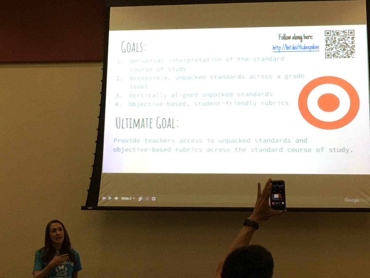 LPBarnes1's tweet photo. Deep Dive into Standards and Rubric Creation was my teams project focus! Check out the presentation here: https://t.co/Zf94LFMDKA #wakeTLC https://t.co/V9jqESvUjC