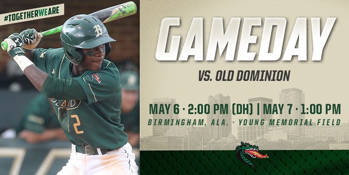 UAB_Baseball's tweet photo. Time to get this series started!! We know @TylerTolbert12 is ready to go! #TogetherWeAre https://t.co/5kHmiBj1e7