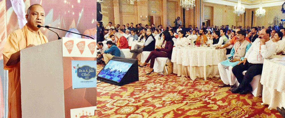 myogiadityanath's tweet image. आज ताज होटल में ‘पंचायत आज तक’ कार्यक्रम को सम्बोधित किया।