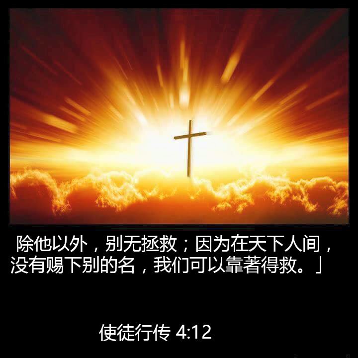 神能将各样的恩惠on Twitter 除他以外 别无拯救 因为在天下人间 没有赐下别的名 我们可以靠着得救 Https T Co Prcurhwexk Twitter