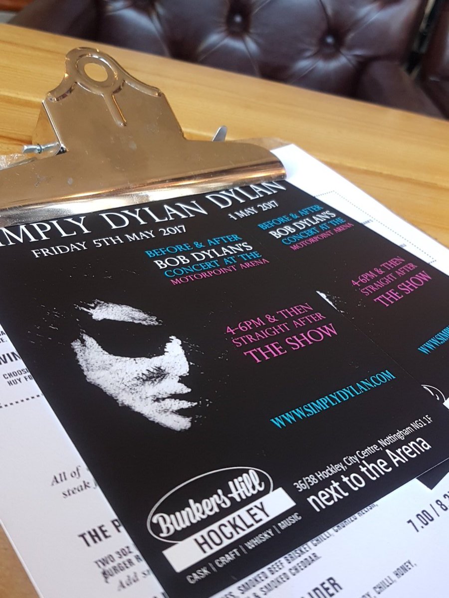 thebunkershill's tweet photo. off to see @bobdylan tonight? We've got #simplydylan performing before and after the gig, with beers to suit all tastes why go anywhere else https://t.co/o0931tNaJf