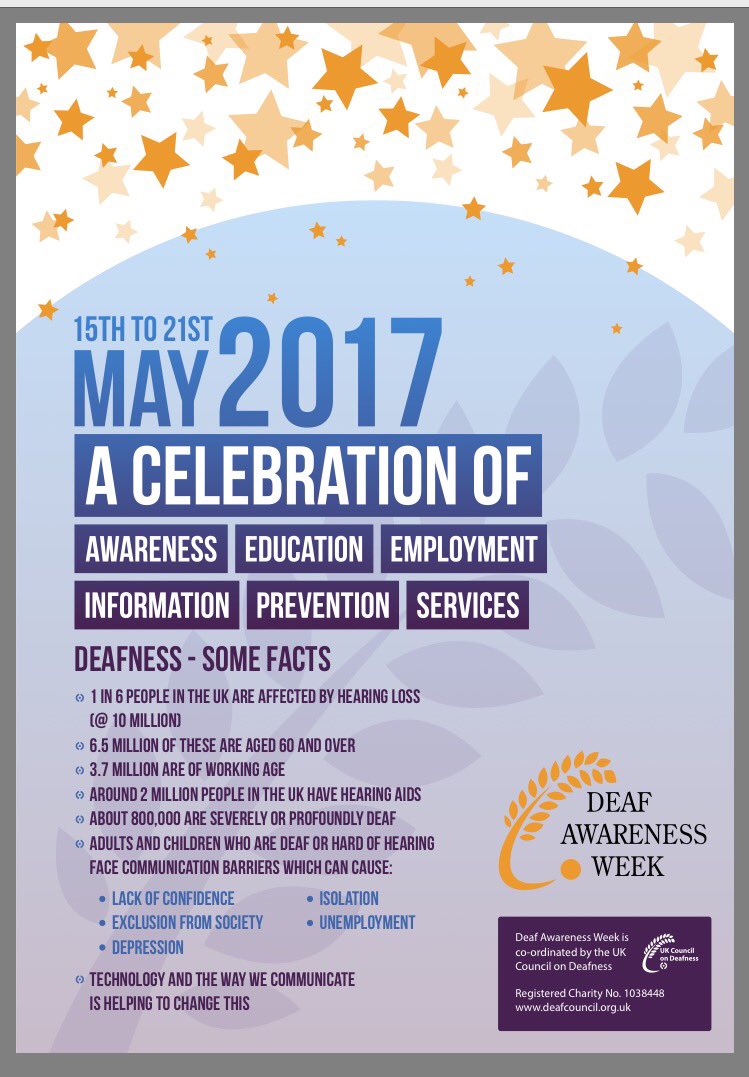 NurseNofie's tweet photo. Happy to support #DeafAwarenessWeek and my colleagues at #johndenmarkunit https://t.co/dq798dhlJu