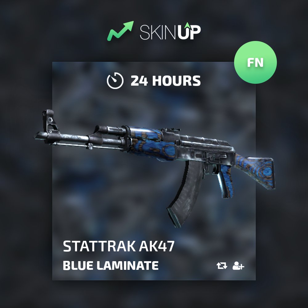 skinupgg's tweet image. 🎁 ST AK47 BLUE LAMINATE (FN) GIVEAWAY

✅ FOLLOW @skinupgg 
✅ RETWEET
✅ TAG 2 FRIENDS