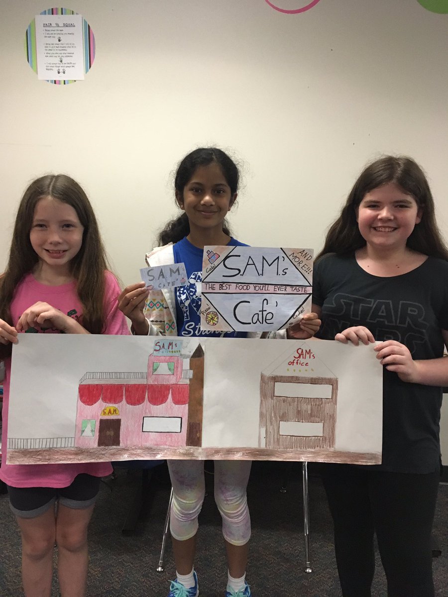 lisaparks516's tweet photo. @FrankKISD Students designed S.A.M.'s Cafe with building design, business plan, full menu, billboard and business cards. #promise2purpose https://t.co/A6w26KWluB