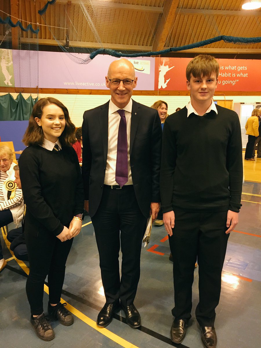 PGSocialSubject's tweet photo. Sioned and Jack bumped into John Swinney! #LocalElections2017 #perthshire https://t.co/vXrJcZhoOO
