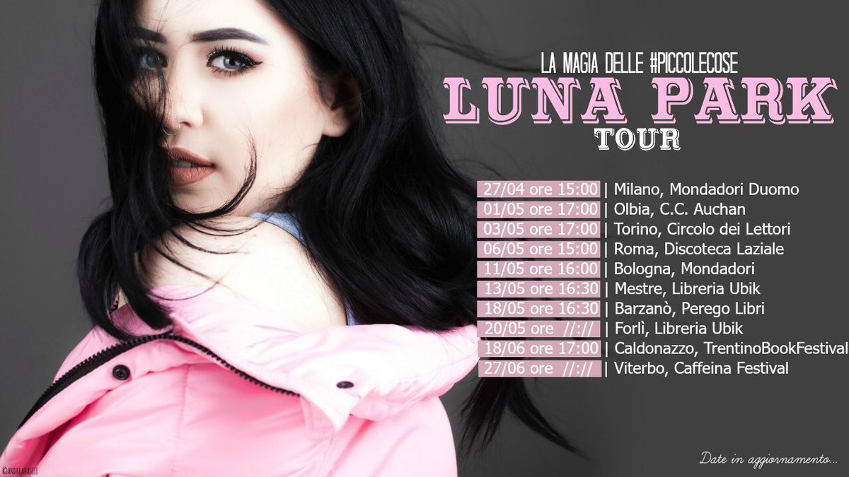 _piccolecose_'s tweet photo. Avete già partecipato a una data del #LunaParkTour? Condividete le vostre foto utilizzando l'hashtag ♡
(date in aggiornamento) https://t.co/qarTzTZnn4