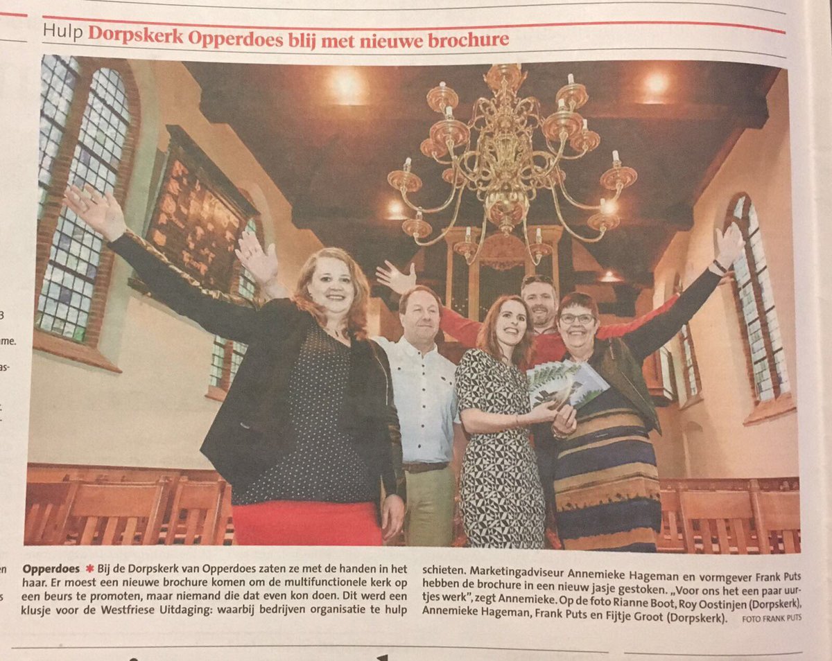 In het <a href="/NHDWFL/">NHD Westfriesland</a>! @UitdagingWF #match #samen #marketing