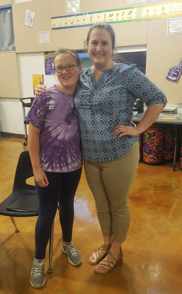 CPOPMusicMakers's tweet photo. Watch out world, there is a new music teacher in town. Ms. Naunhein is ready for class! #Twinsies #BeTheGreaterGator @CPOPGators https://t.co/3S9xBp8doO