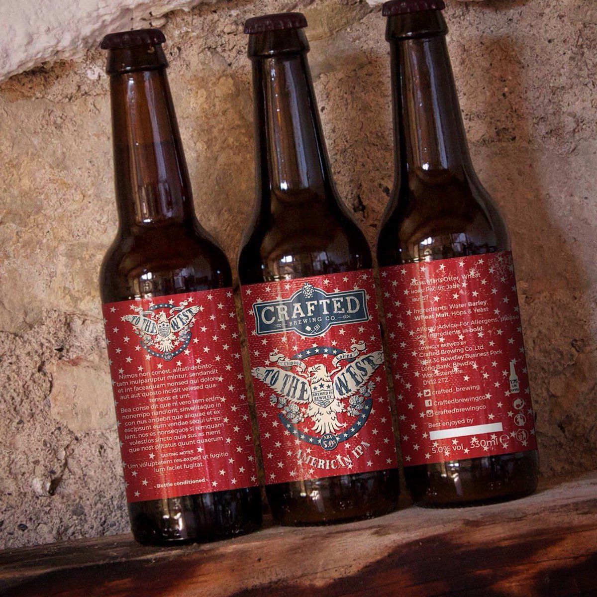 TheUprightOne's tweet photo. Got the positional text in and may add some blue. I quite like this one #aipa #beer #bewdley https://t.co/bWpjBB1XWF