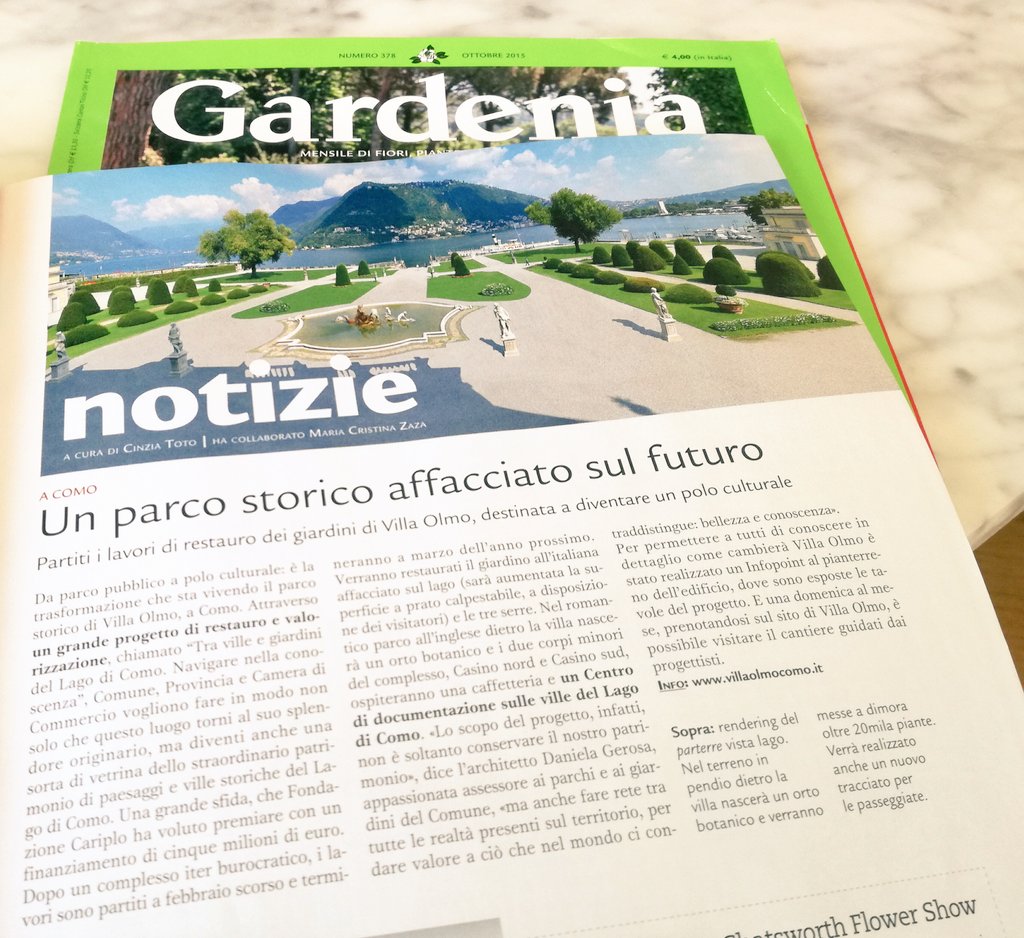 Il parco di Villa Olmo su Gardenia di maggio #Comoinfiore