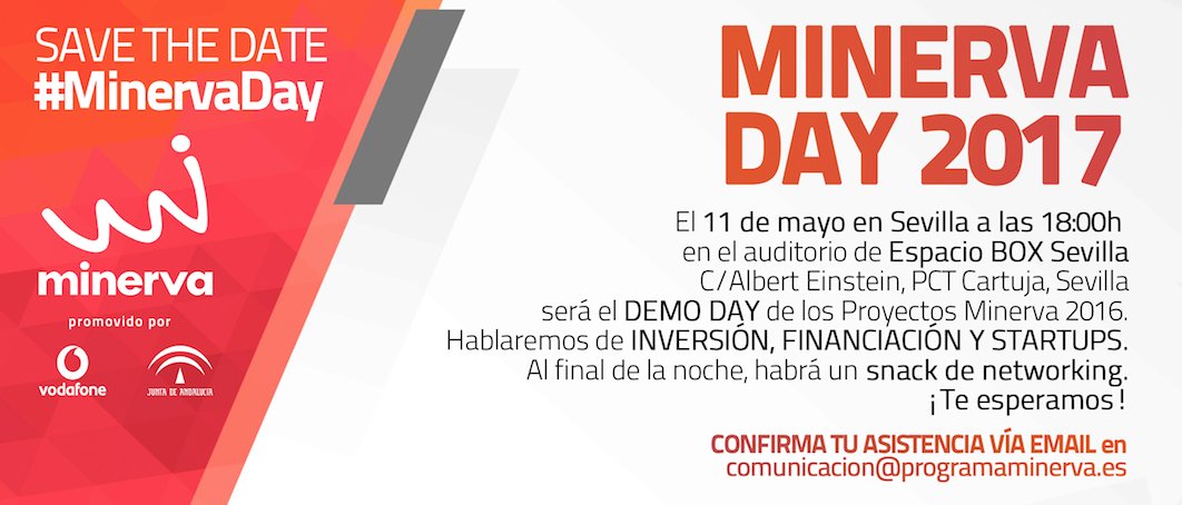 ProgramaMinerva's tweet image. El #MinervaDay será el próximo 11 de mayo a las 18h en Sevilla. ¿Quieres saber más? programaminerva.es/blog/2017/05/m…  @ProgramaMinerva #emprendedores
