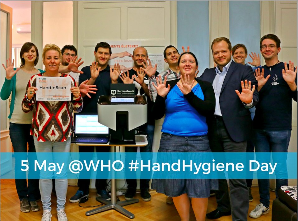 HandInScan is joining the "SAVE LIVES: Clean Your Hands 5 May 2017" campaign! #handhygiene #cleanhands <a href="/DidierPittet/">Prof Didier Pittet</a> <a href="/WHO/">World Health Organization (WHO)</a> 🙌