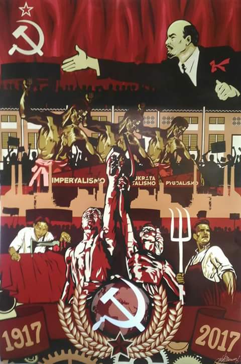 tedDakuykoy's tweet photo. The proletariat will lead the revolution. Socialism will win. 
#OctoberRev100 https://t.co/XentvqZmgO