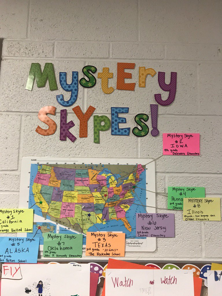 WPSDTech's tweet photo. Ms. Smith's class has done several mystery Skypes! https://t.co/UWZOMNssCO