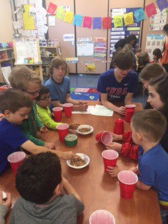 KELLERMSPRIDE's tweet photo. 8th grade Spanish students teach the playtots pre-k class all about Cinco de mayo. https://t.co/9L2g36Cpe7