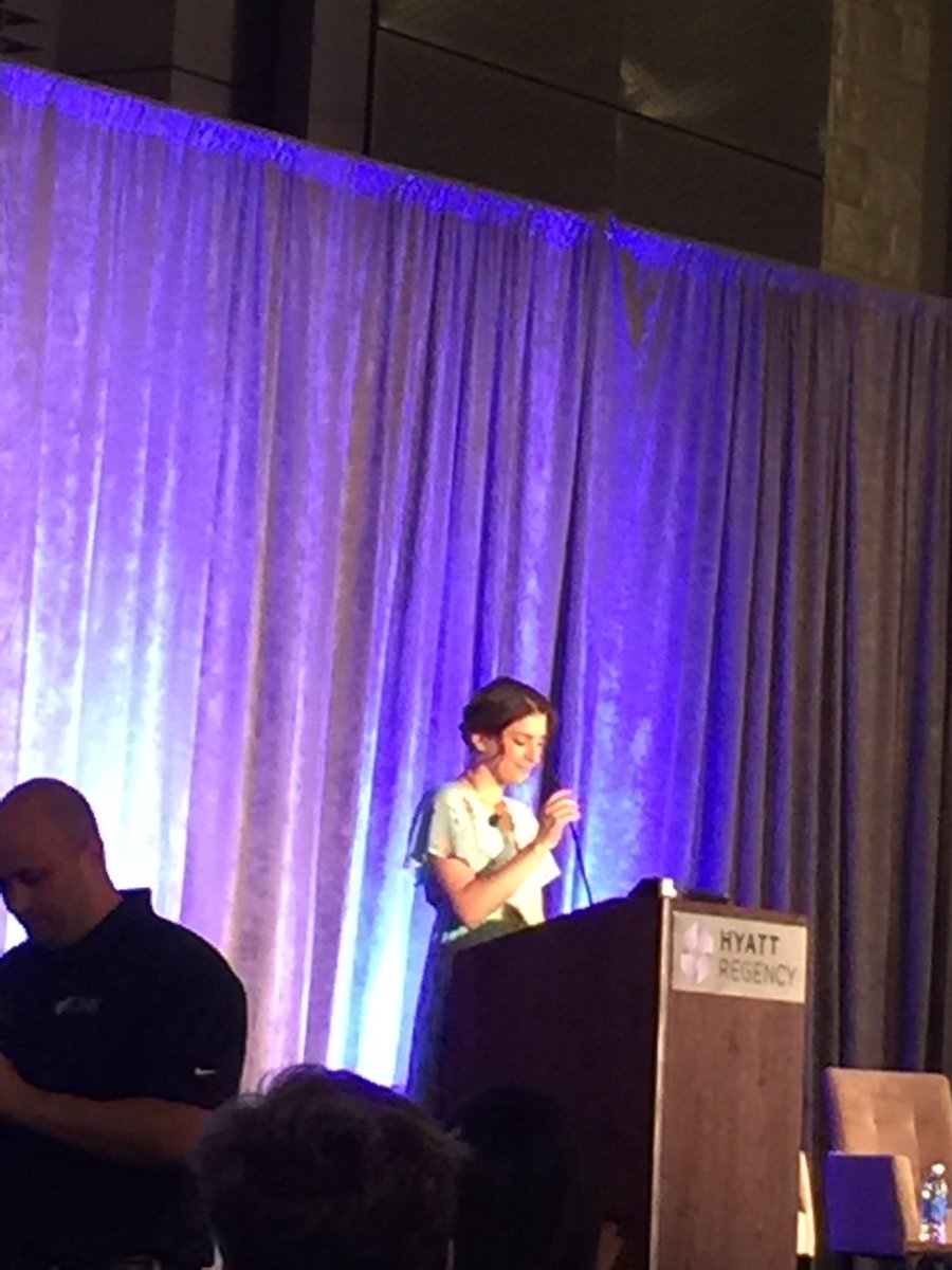 ChemoNurse94's tweet photo. #ONCCBreakfast #ONSCongress Suleika Jaouad cancer survivor! "Life Interupted" such a beautiful spirit!! Thank you for sharing your story! https://t.co/WbEDjkTHat